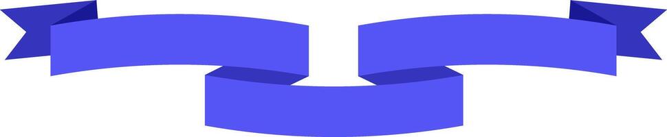 Waving double blue satin ribbon creates a festive atmosphere, perfect for celebrations, award ceremonies, or recognizing achievements, adding elegance and charm to any event vector