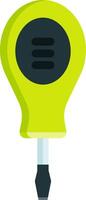 Digital soil testing kit probe analyzing acidity, pH, and humidity levels for optimal plant growth and gardening, featuring a green handle and digital display vector