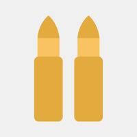 Icon bullet. Military and war elements. Icon in flat style. vector
