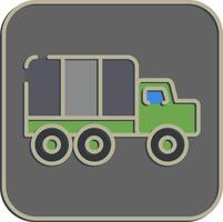 Icon truck. Military and war elements. Icon in embossed style. vector