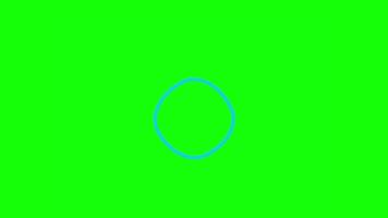Morphing Liquid Line and Blobs Animation on Green Screen video