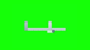Caliper Measurement Tool Animation on Green Screen video