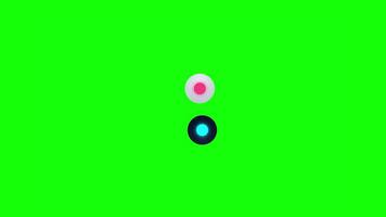 Spinning Yin Yang Symbol for Balance on Green Screen video
