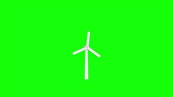 Wind Turbine Spinning for Renewable Energy Animation video