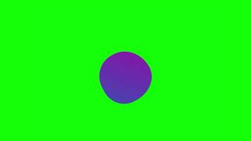 Abstract Liquid Morphing Shape on Green Screen video