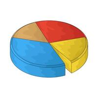 Finance pie chart vector