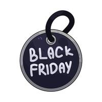black friday tag illustration vector