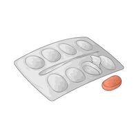 pills with empty blister packs vector