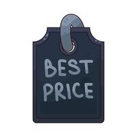 Black Friday best price tag vector