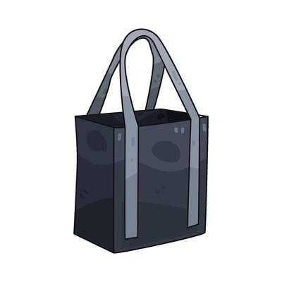 illustration of black friday bag