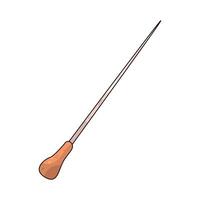 Wooden Handle Music Conductor Baton vector