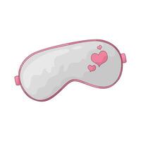pink sleeping mask vector