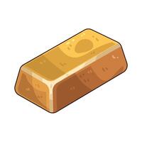 illustration of an gold bar vector
