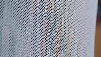 Child's Hand on Textured Mesh Surface video