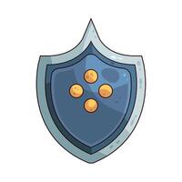 illustration of gaming shield vector