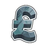 Pound Sterling Currency Symbol vector