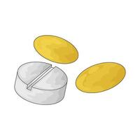 Illustration of Three pill vector