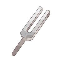 Metal tuning fork vector