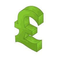 Green Pound Symbol vector