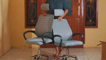Assembling Ergonomic Office Chairs in a Home Office video