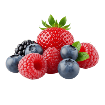 fresco sortimento do bagas Incluindo morango mirtilo framboesa Amora isolado em transparente fundo png