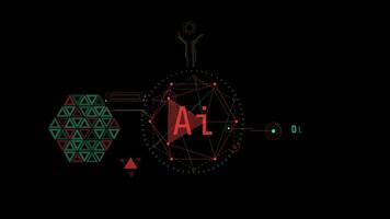 usage infographics on alpha channel. video