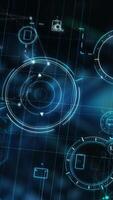 Infographics of artificial intelligence in the digital space. video