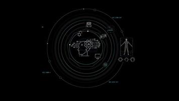 Infographic animation about the use of artificial intelligence. video