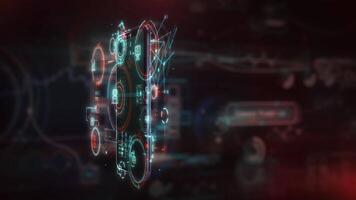 Smartphone world enriched with animated data layers video