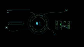 Animated infographics on the theme of data processing by . video