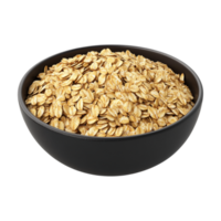 a bowl of oats on a transparent background png
