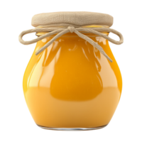 jar of orange jam on a transparent background png