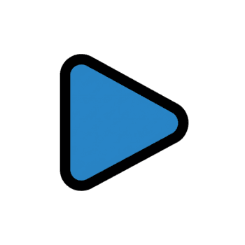 azul triángulo jugar botón medios de comunicación jugador interfaz icono aislado en un transparente antecedentes png