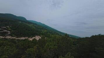 Lush Green Landscape with Rolling Hills and Cloudy Sky video