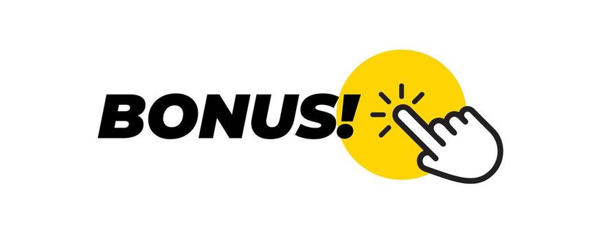 hacer clic prima rebaja botón concepto con puntero mano, cursor icono, promoción texto. crea excitación, atrae atención. genial para comercio electrónico pancartas, sitios web, móvil aplicación ui ilustración vector