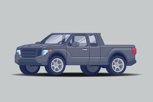 Flat Gray Automobile Design Element vector
