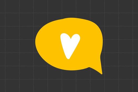 vistoso podcast y transmisión ilustración con habla burbuja con como, minimalista estilo. Perfecto para blogueros, creadores y audio plataformas vector