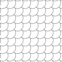 abstract simple black mermaid scale seamless pattern. graphic line illustration. design for fashion graphics, textile prints, fabrics, wallpapers. vector