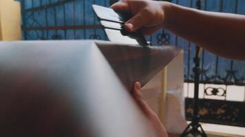 Close-Up of Hand Holding Tool in Indoor Setting video