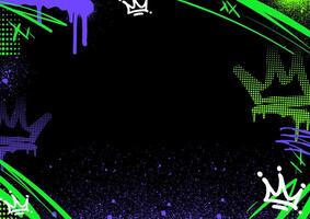 Raw and Abstract Graffiti Background vector