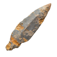 Rough-Edged Flint Arrowhead Isolated on Transparent Background png