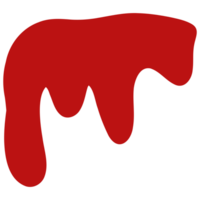 a red blood on a transparent background png