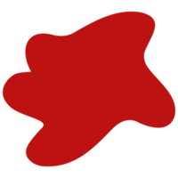 uma vermelho pintura trama em uma transparente fundo png