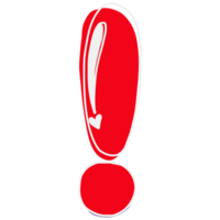 red exclamation mark on transparent background png