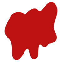 a red melt on a white background png