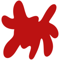 a red paint splatter on a transparent background png