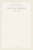 Light brown, Beige color of border or frame Rest in peace. Memorial card. End of life. vector