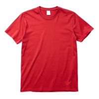 Vibrant Red TShirt Apparel , Casual Fashion Wardrobe Essential, Styled Plain Tee, Studio Shot Transparent Background png