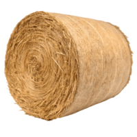 Round Hay Bale Isolated, Golden Straw Roll, Agricultural Harvest, Farm, Rural Scene, Sunlight, Dried Grass, Cattle Feed, Rustic Texture, Crop Farming Transparent Background png