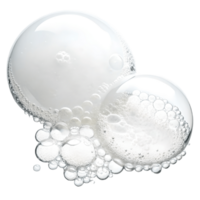 Bubbly White Foam Abstract Close up of Cleansing Soap Bubbles, Reflective Texture, Hygiene, Cosmetic Ingredient, and Scientific Exploration Transparent Background png